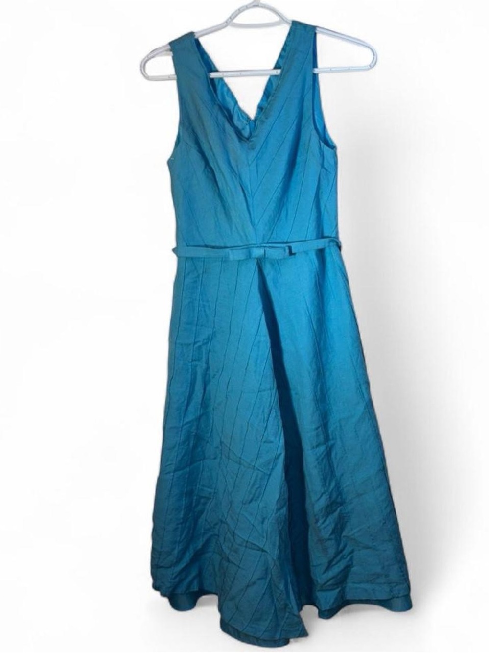 Positive Attitude Teal Sleeveless V-Neck Maxi Dress